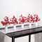 5 Pcs Babys Breath Artificial Flowers Bulk Real Touch Flowers Fake Flowers Silk Flowers for Home Decor Indoor Floral Arrangement Table Centerpieces Festival Party Decor (Red)